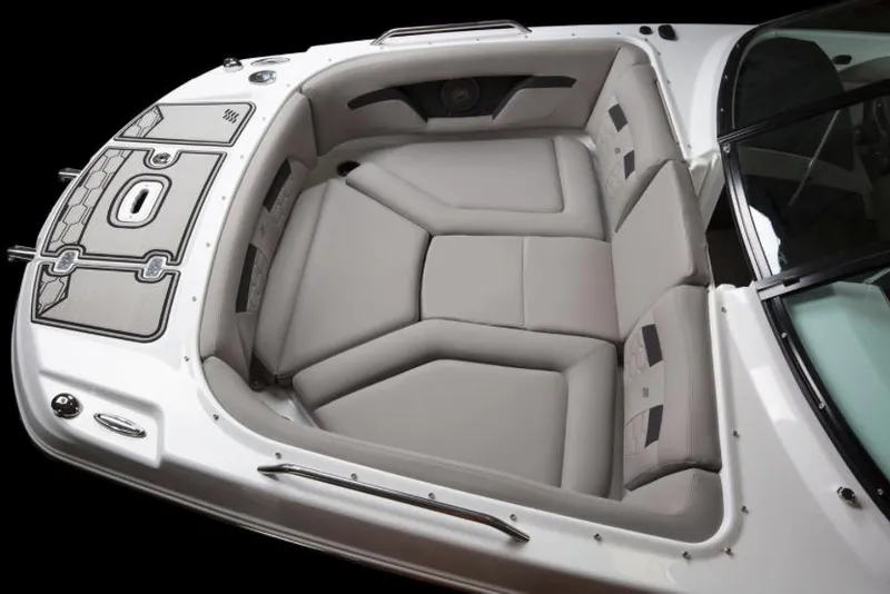 Slide: The Image of Manufacturer Provided Image: 2025 Four Winns HD3 boat interior with spacious seating and modern design. - 21