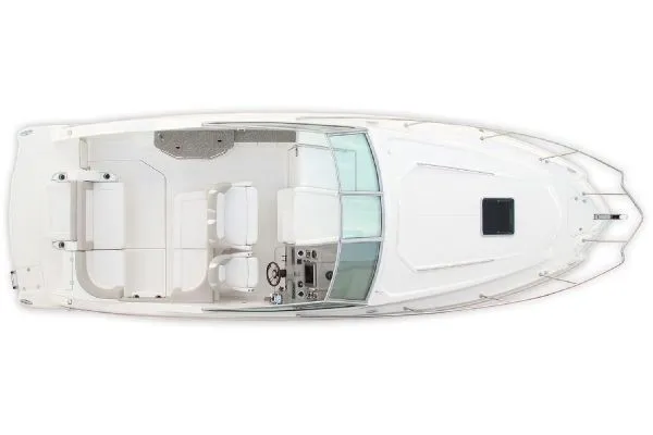 Slide: The Image of Manufacturer Provided Image: 2013 Chaparral 310 Signature boat top view, spacious deck layout, and modern design. - 14