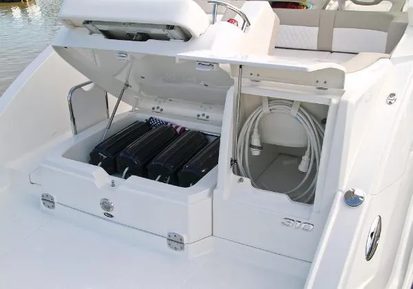 Slide: The Image of Manufacturer Provided Image: 2013 Chaparral 310 Signature boat storage compartments and equipment. - 5