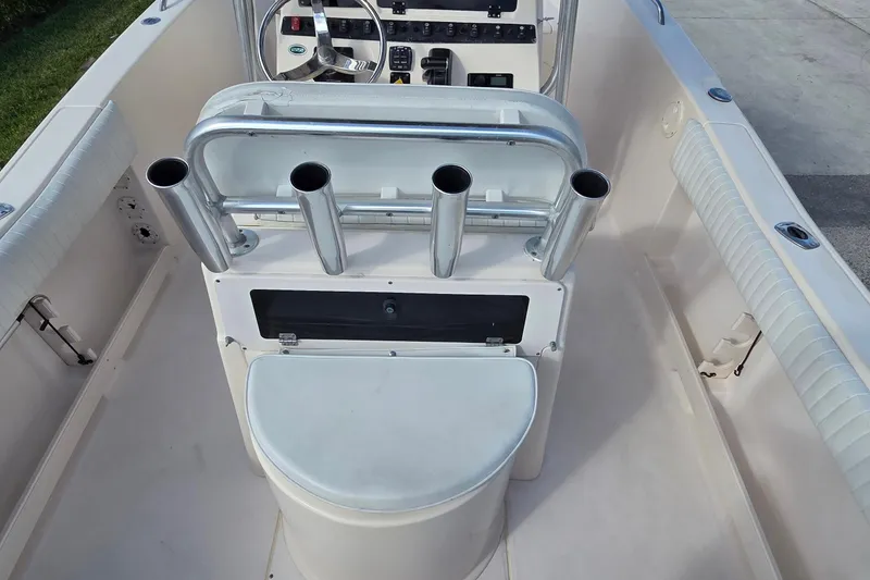 Slide: The Image of Interior of 2006 Grady-White Fisherman 222 boat with portable toilet. - 10