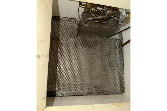 Slide: The Image of Engine compartment of 1980 Mao Ta Skye 51 with metal grid flooring. - 12