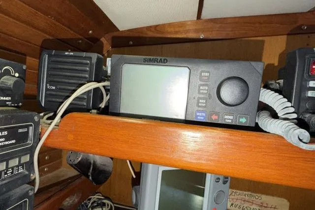 Slide: The Image of Simrad marine navigation equipment on Mao Ta Skye 51 yacht, 1980 model. - 19