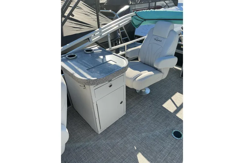 Slide: The Image of 2021 Qwest LS 824 Lanai DS Bar interior with luxury seating and bar area. - 11