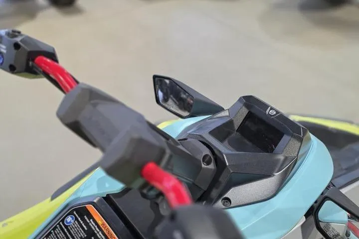Slide: The Image of 2025 Yamaha WaveRunner JetBlaster PRO 3-Up handlebars and dashboard close-up. - 15