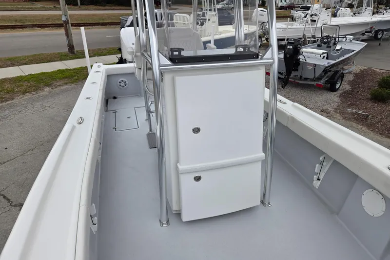 Slide: The Image of 2024 Pair Customs 27 Center Console boat, sleek design, spacious deck, modern features. - 9