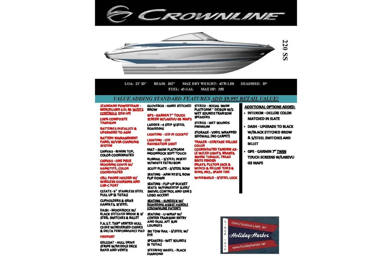 Slide: The Image of Crownline Boats 220 SS 2027 - 10
