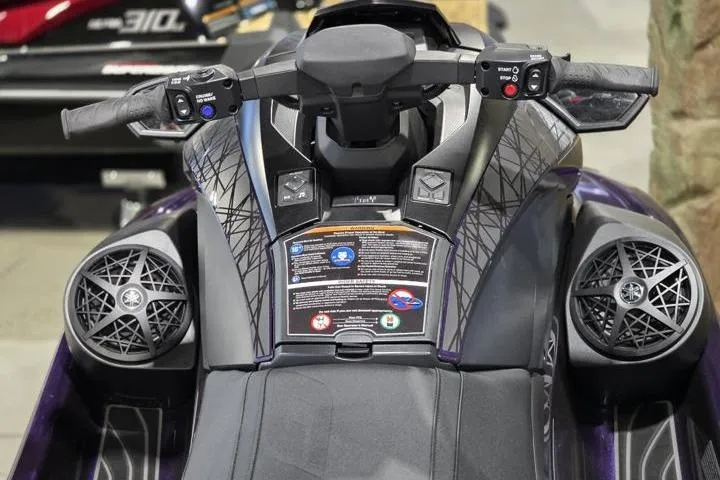 Slide: The Image of 2026 Yamaha WaveRunner GP HO dashboard with controls and speakers, showcasing modern design. - 21