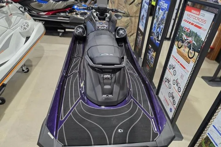 Slide: The Image of 2026 Yamaha WaveRunner GP HO displayed in showroom with sleek design and advanced features. - 5
