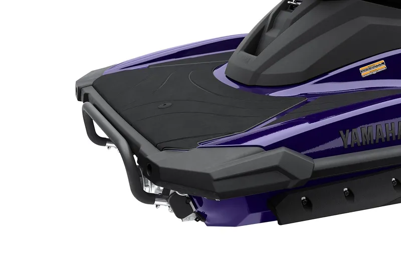 Slide: The Image of Manufacturer Provided Image: 2026 Yamaha WaveRunner GP HO, sleek design, purple and black color scheme, rear view. - 6
