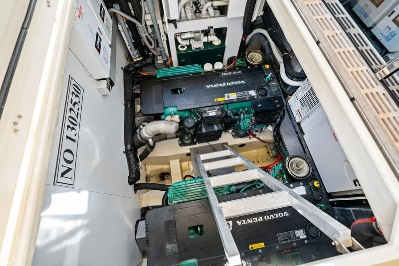 Slide: The Image of Engine room of 2018 Monte Carlo MC 35 with Volvo Penta engines. - 64