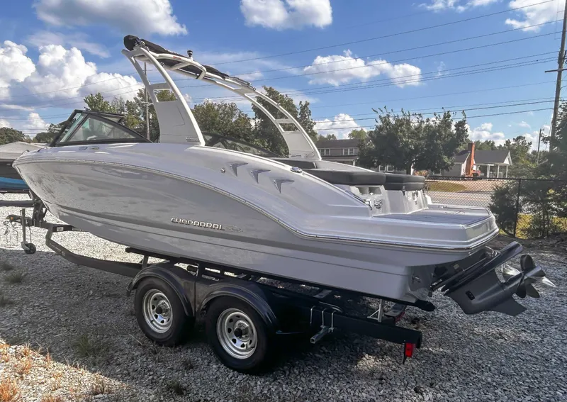 Slide: The Image of 2026 Chaparral 23 SSi boat on trailer, sunny day. - 7