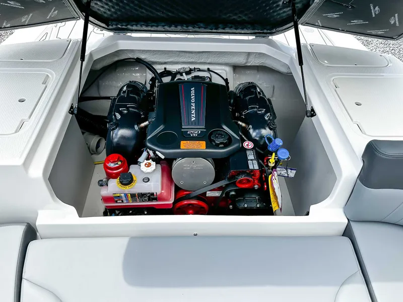 Slide: The Image of Engine compartment of 2026 Chaparral 23 SSi with Volvo Penta engine. - 24