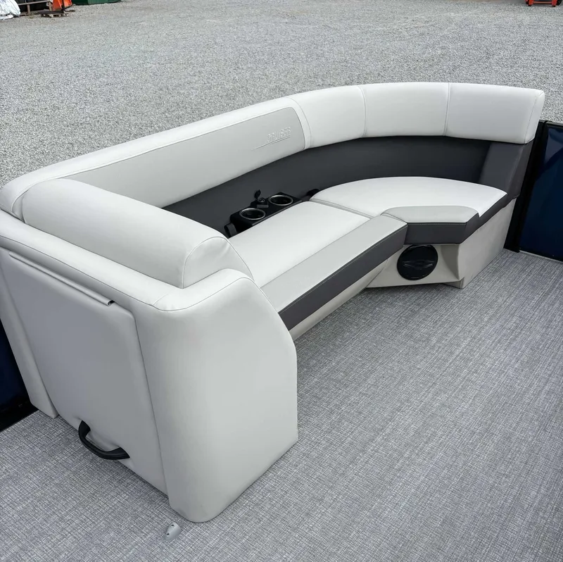 Slide: The Image of Luxurious seating in Harris Cruiser 230 SLDH, Heritage Edition, 2026. - 10