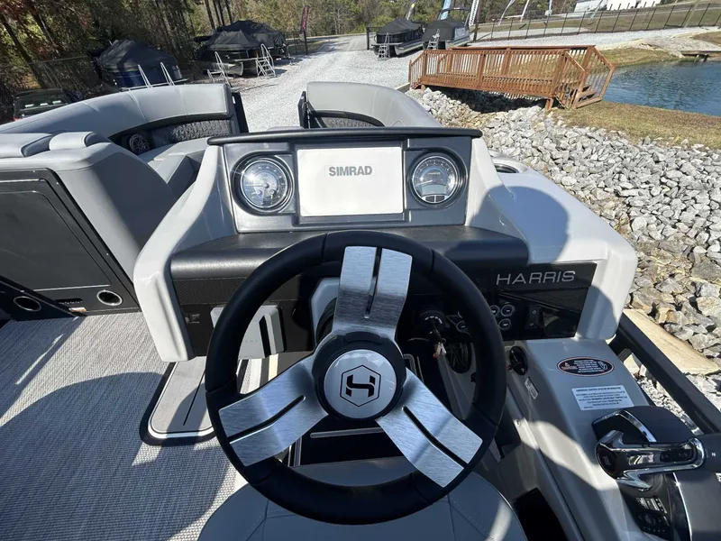 Slide: The Image of 2026 Harris Solstice 230 SLDH helm with Simrad display. - 11
