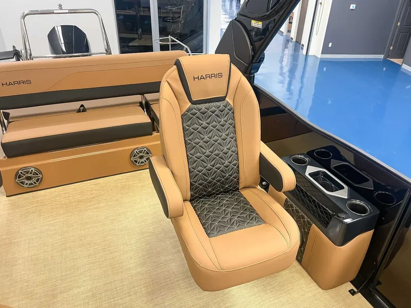 Slide: The Image of Luxurious seating in Harris Grand Mariner 230 SLDH 2026 boat. - 17