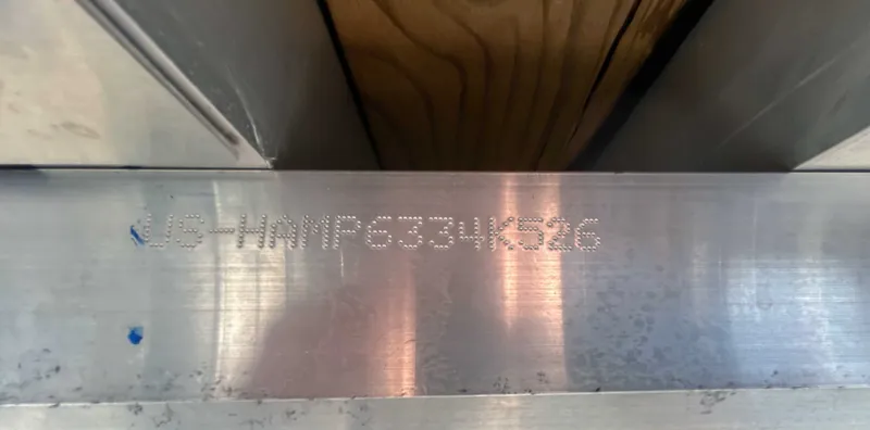 Slide: The Image of Serial number on Harris Grand Mariner 230 SLDH 2026. - 23