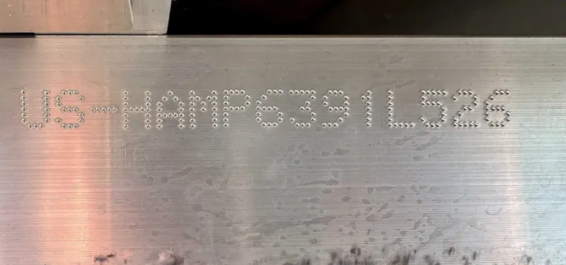 Slide: The Image of Serial number on Harris Cruiser 230 SLDH 2026. - 22