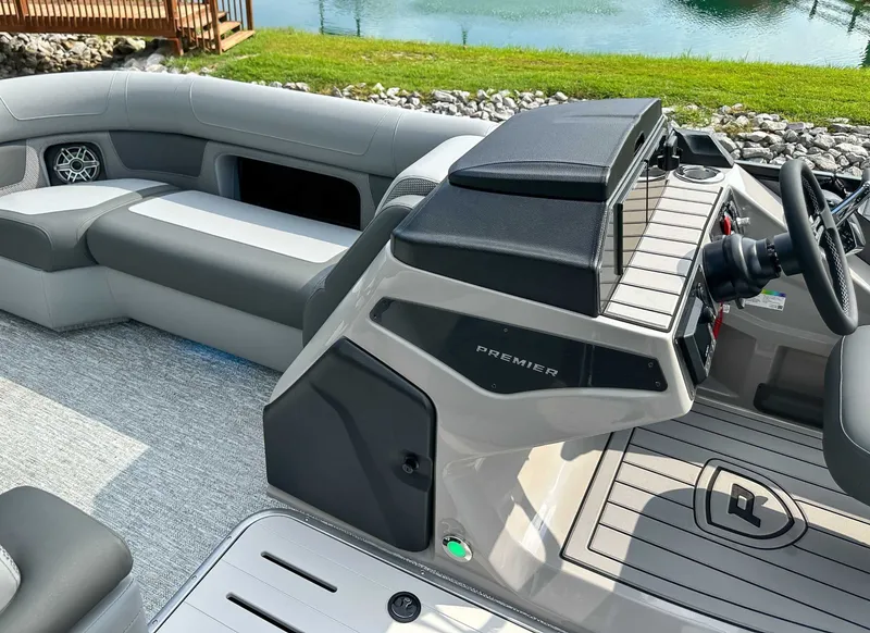 Slide: The Image of Interior of the 2025 Premier 230 Solaris RL boat. - 21
