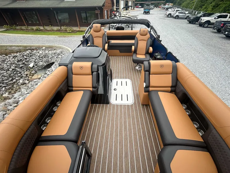 Slide: The Image of Interior of 2026 Premier Solaris 230 RL (28 PTX) with luxurious seating. - 12