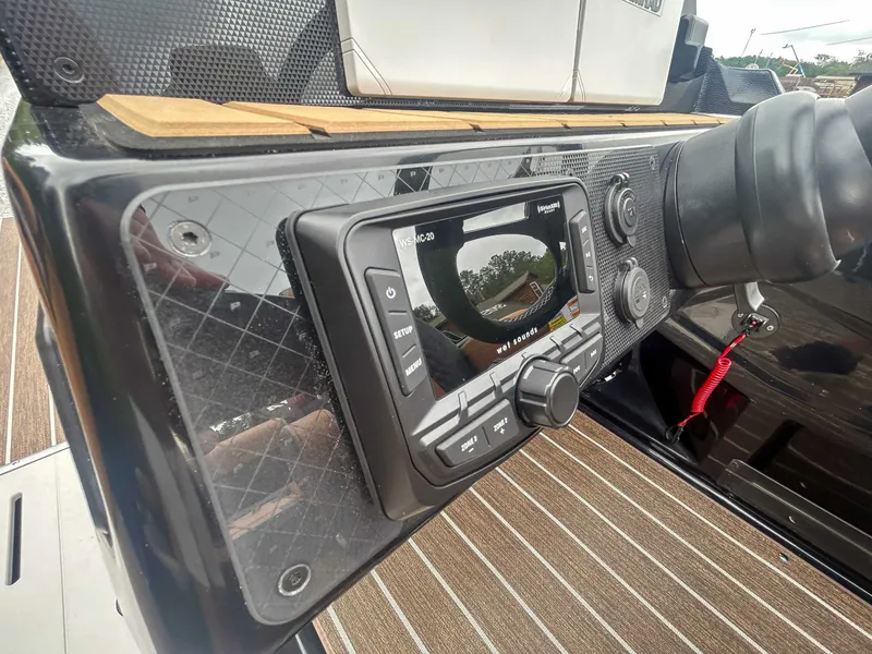 Slide: The Image of 2026 Premier Solaris 230 RL dashboard with modern controls. - 16