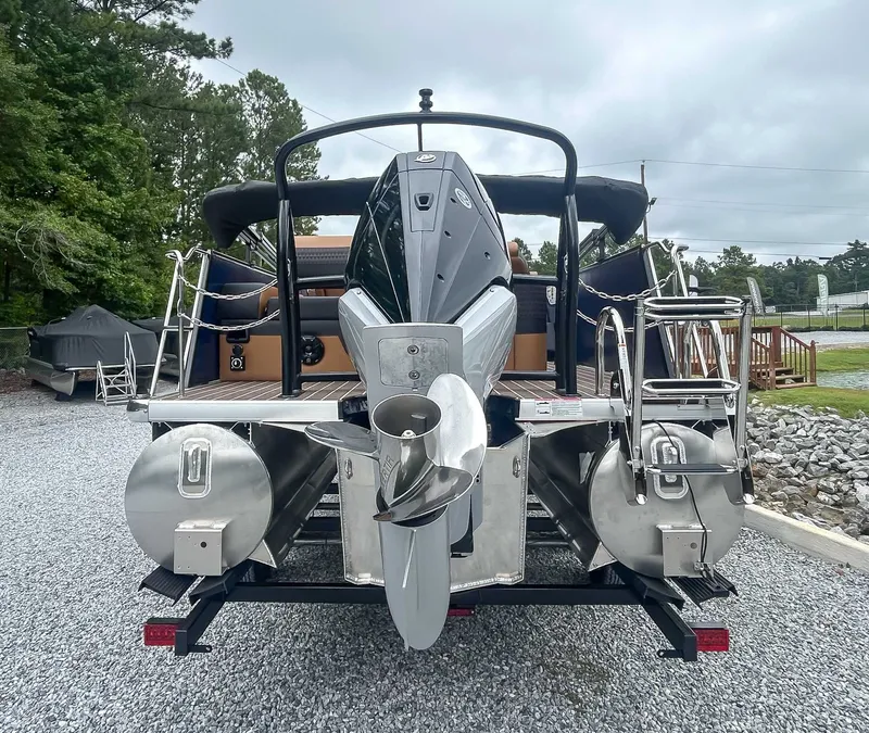 Slide: The Image of Rear view of 2026 Premier Solaris 230 RL (28 PTX) on gravel surface. - 8