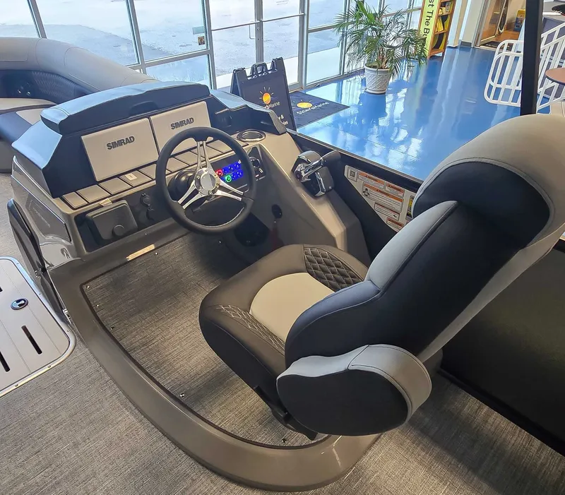 Slide: The Image of Interior of 2026 Premier Solaris 250 RL (28 PTX) with helm console. - 11