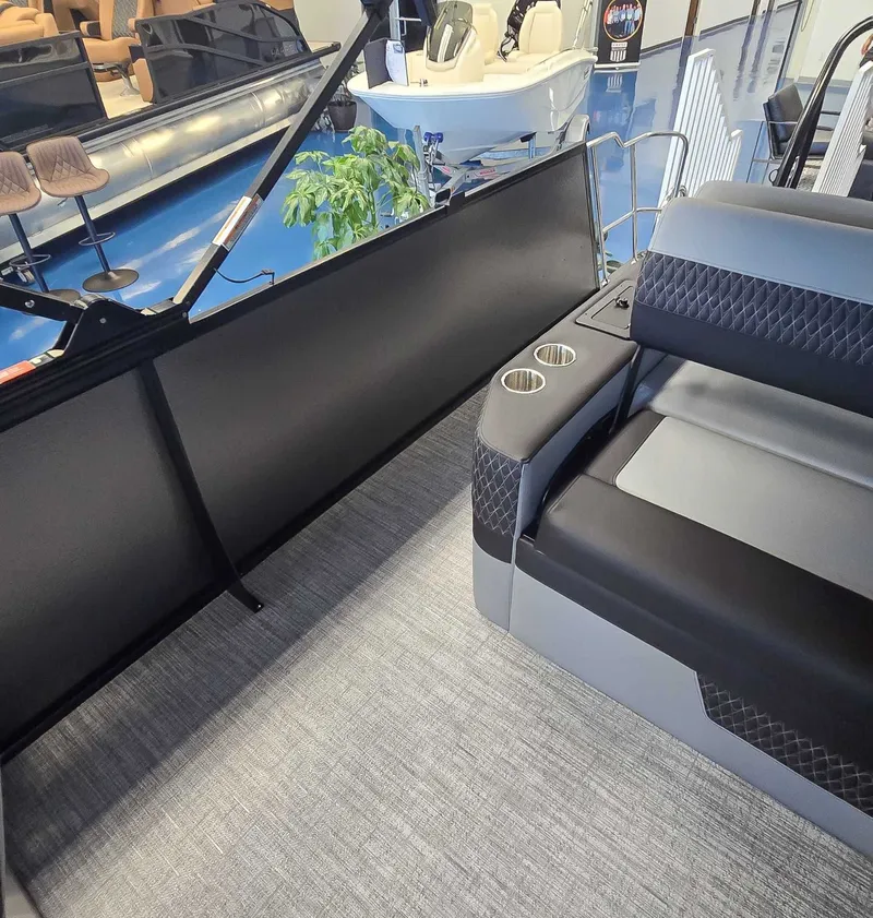 Slide: The Image of Interior of Premier Solaris 250 RL (28 PTX) 2026 with luxurious seating. - 15