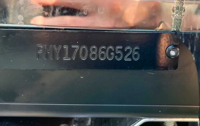 Slide: The Image of Serial number on Premier Sunsation 230 RF (28 PTX) 2026 boat. - 20