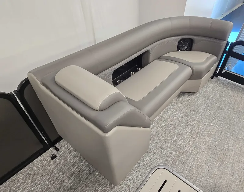 Slide: The Image of Luxurious seating in Premier Sunsation 230 RL pontoon boat, 2026 model. - 6