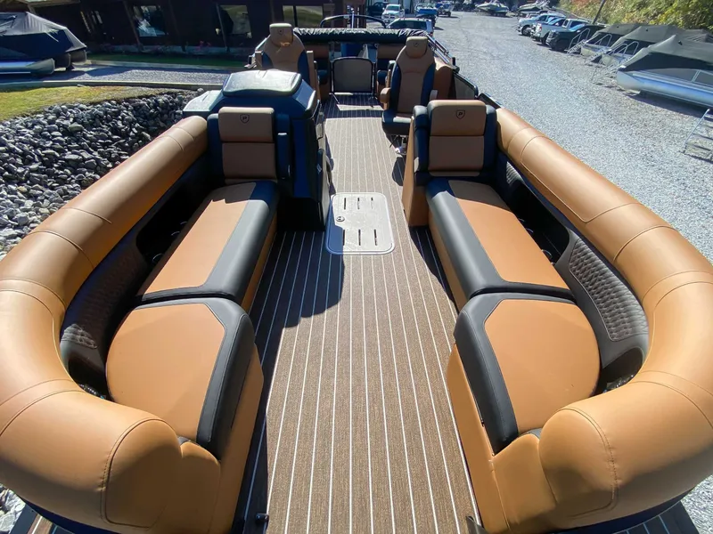 Slide: The Image of Interior of Premier Solaris 250 RF (28 PTX) pontoon boat, year 2026. - 11
