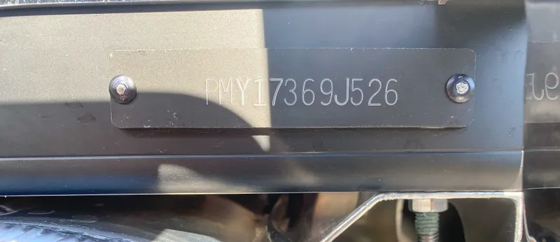 Slide: The Image of Close-up of serial number on Premier Solaris 250 RF 2026. - 20