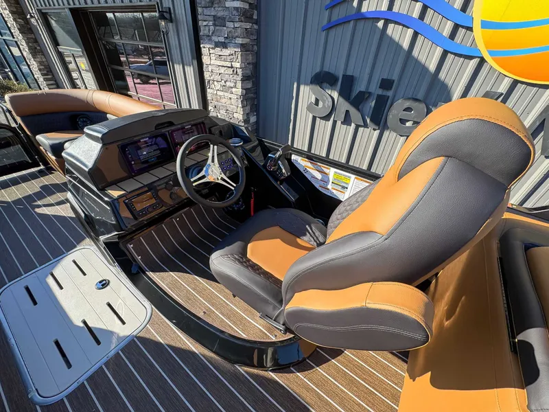 Slide: The Image of Interior of 2026 Premier Solaris 230 RF (28 PTX) with luxury steering wheel. - 15