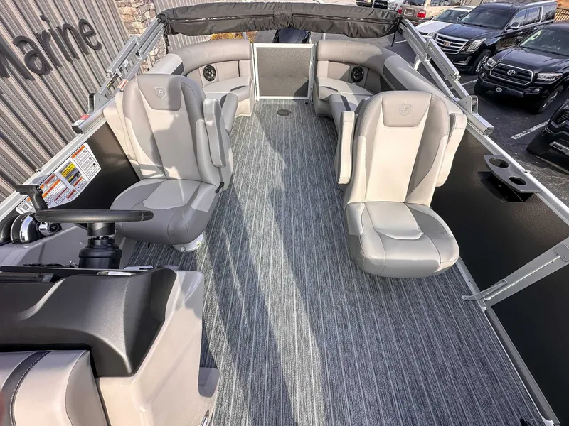 Slide: The Image of Interior of 2026 Premier Sunscape 220 RF pontoon boat. - 11