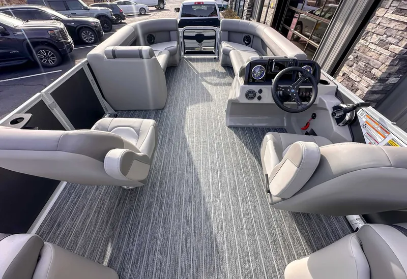 Slide: The Image of Interior of Premier Sunscape 220 RF (25 PTX) pontoon boat, year 2026. - 8