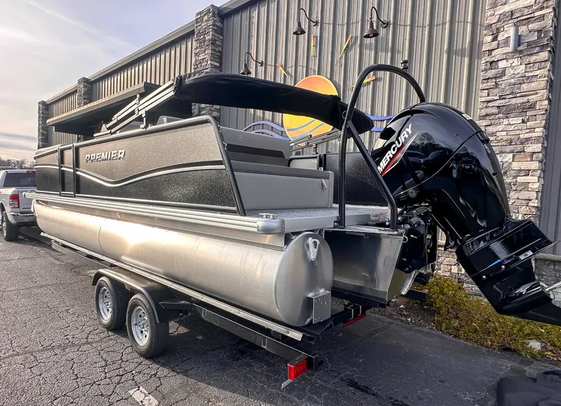 Slide: The Image of 2026 Premier Sunscape 220 RL pontoon boat with Mercury engine. - 6