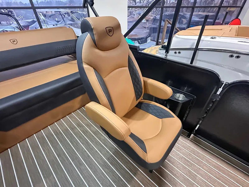 Slide: The Image of Luxurious seating in Premier Sunsation 230 RL boat, 2026 model. - 12