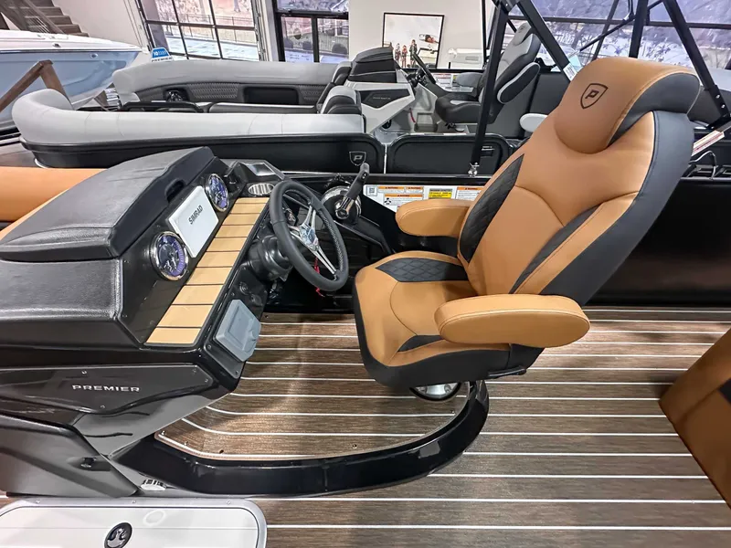 Slide: The Image of Interior view of Premier Sunsation 230 RL boat, model year 2026. - 13