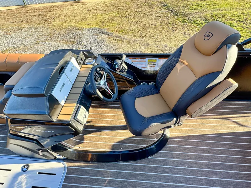 Slide: The Image of Interior of 2026 Premier Solaris 250 RL (28 PTX) with helm console. - 15