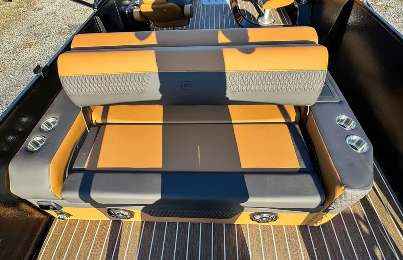 Slide: The Image of Luxurious seating in Premier Solaris 250 RL boat, model year 2026. - 8