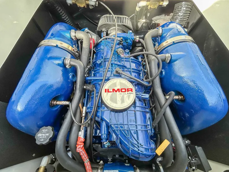 Slide: The Image of Ilmor 6.0L MPI engine in 2020 MasterCraft XT23 boat. - 19