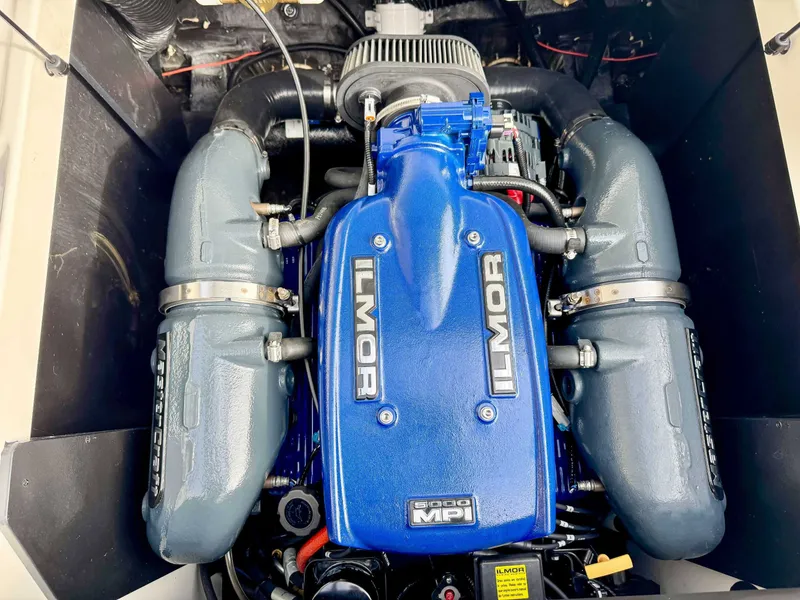 Slide: The Image of Ilmor engine in 2017 MasterCraft XT21 boat. - 21