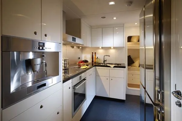 Slide: The Image of Luxury Sunseeker Predator 84 yacht cruising on open sea, 2010 model. - 10