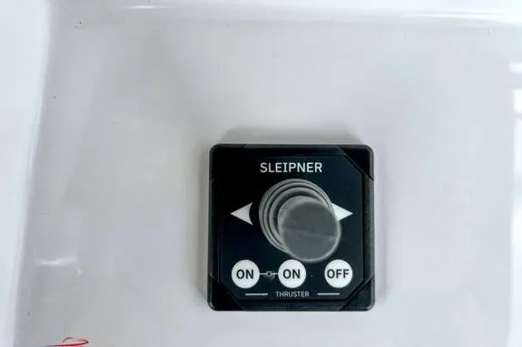 Slide: The Image of Sleipner thruster control panel on 2023 Fountain 38 Tournament Edition boat. - 26