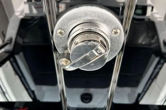 Slide: The Image of Stainless steel latch on 2023 Fountain 38 Tournament Edition boat. - 48