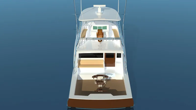 Slide: The Image of Guthrie Custom Sportfish 2020 on calm water, top view. - 10