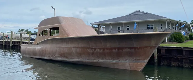 Slide: The Image of Guthrie Custom Sportfish 2020 under construction at dock. - 3