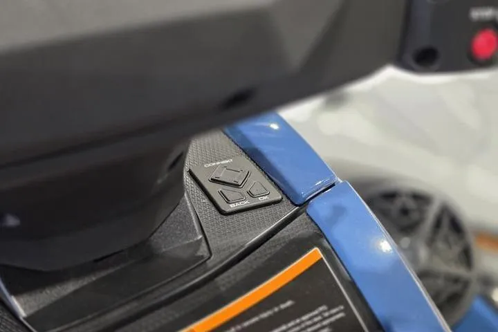 Slide: The Image of 2026 Yamaha WaveRunner VX Cruiser dashboard with control buttons and blue accents. - 15