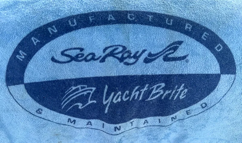 Slide: The Image of Sea Ray 340 Sundancer 2003 YachtBrite logo on fabric - 37