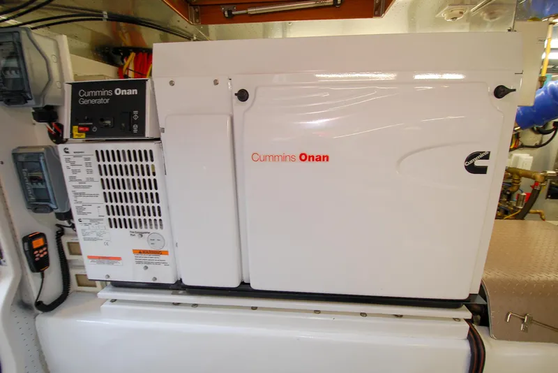 Slide: The Image of Cummins Onan generator in 2013 Fleming 55 yacht engine room. - 36