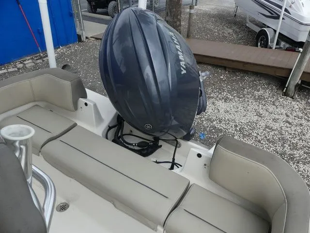 Slide: The Image of Key West 203 FS boat 2021 with Yamaha outboard motor. - 17